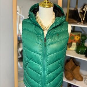 Arnold Palmer  Women's‎ Green With Hoodie Puffer Vest Size XS youth large golf